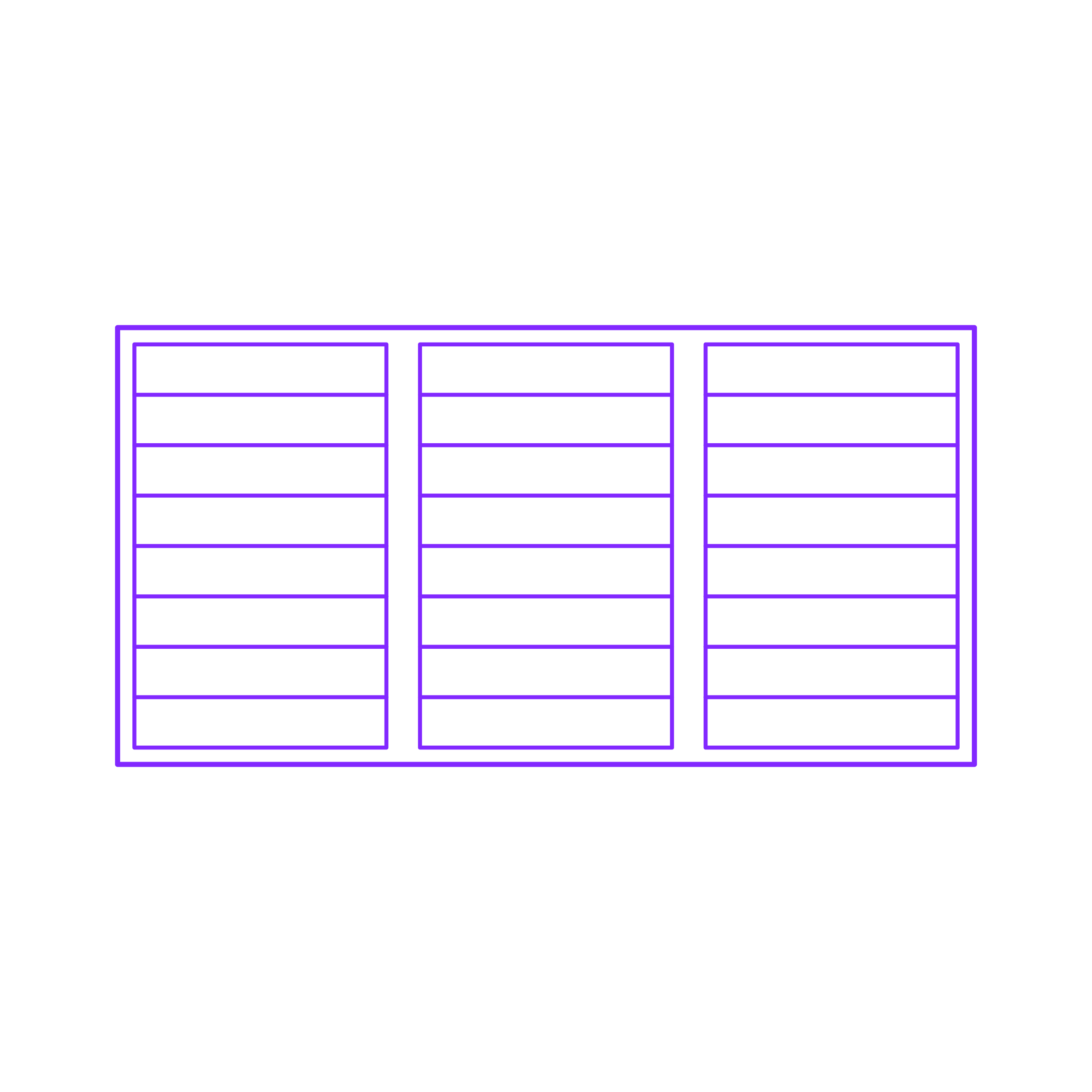Buildings Jalousie Windows 3 Panel Wide Slats Outline Svg Vector Free Vectors